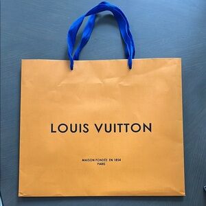 Louis Vuitton Signature Bag in Vibrant Orange, 11”x13”x4 1/4”